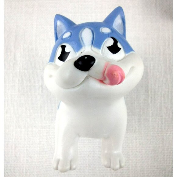 Kids Toy Lot Rubber Figure Boy Puppy Dogs Husky Chihuahua Dachshund Vintage - Picture 6 of 12